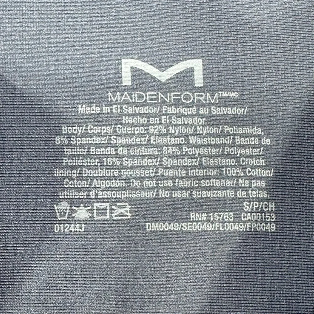 Maidenform Womens Size Small Shaper Thong Firm Control Lace Navy Blue New